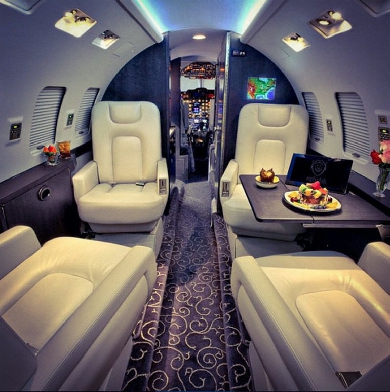 dream private planes interior