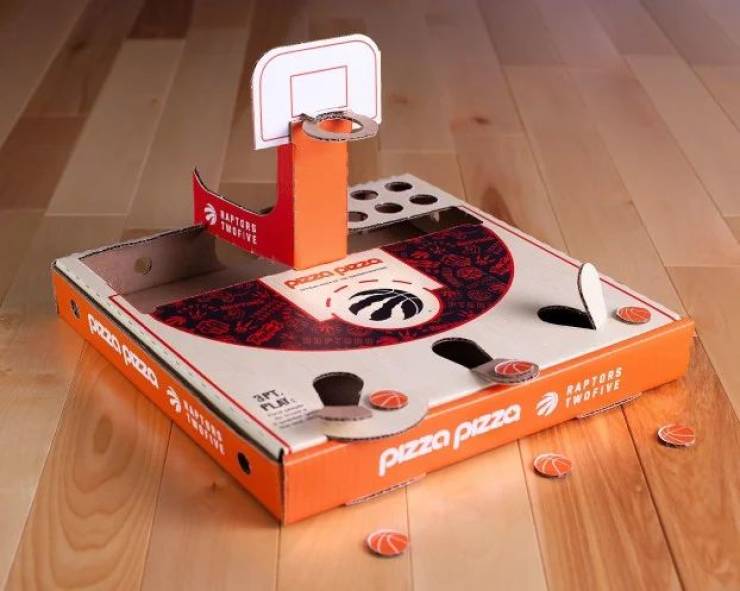 pizza pizza raptors box