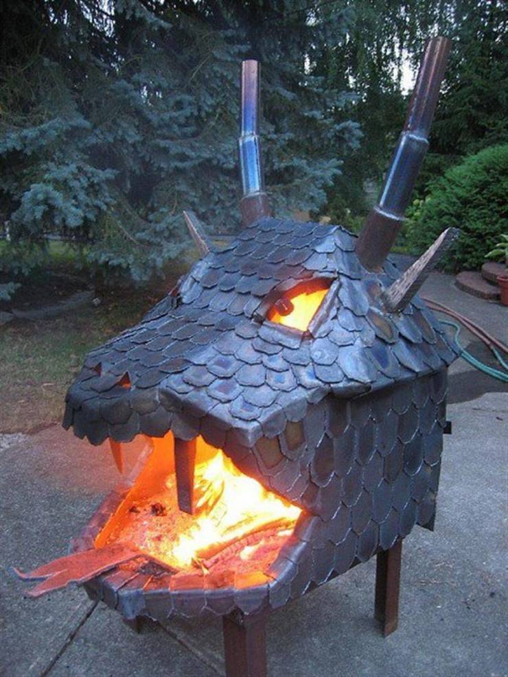 dragon head fire pit