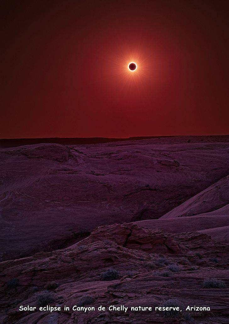 sky - Solar eclipse in Canyon de Chelly nature reserve, Arizona anete