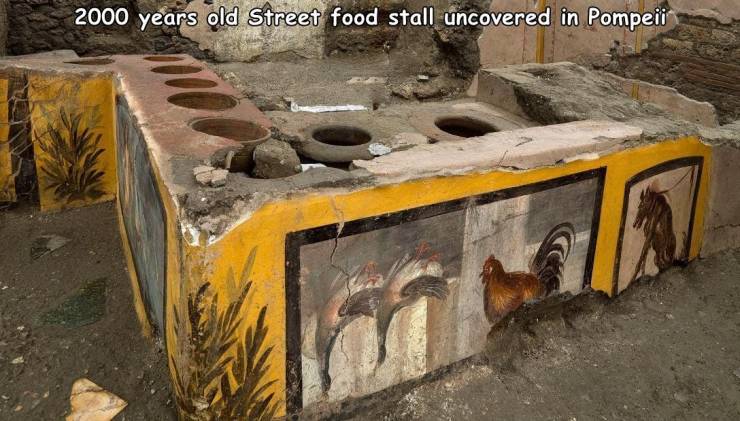 Food - 2000 years old Street food stall uncovered in Pompeii