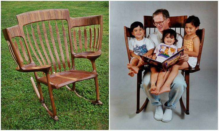funny pictures - triple rocking chair