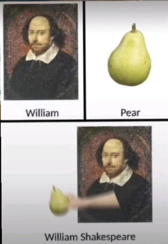 william pear meme - William Pear William Shakespeare