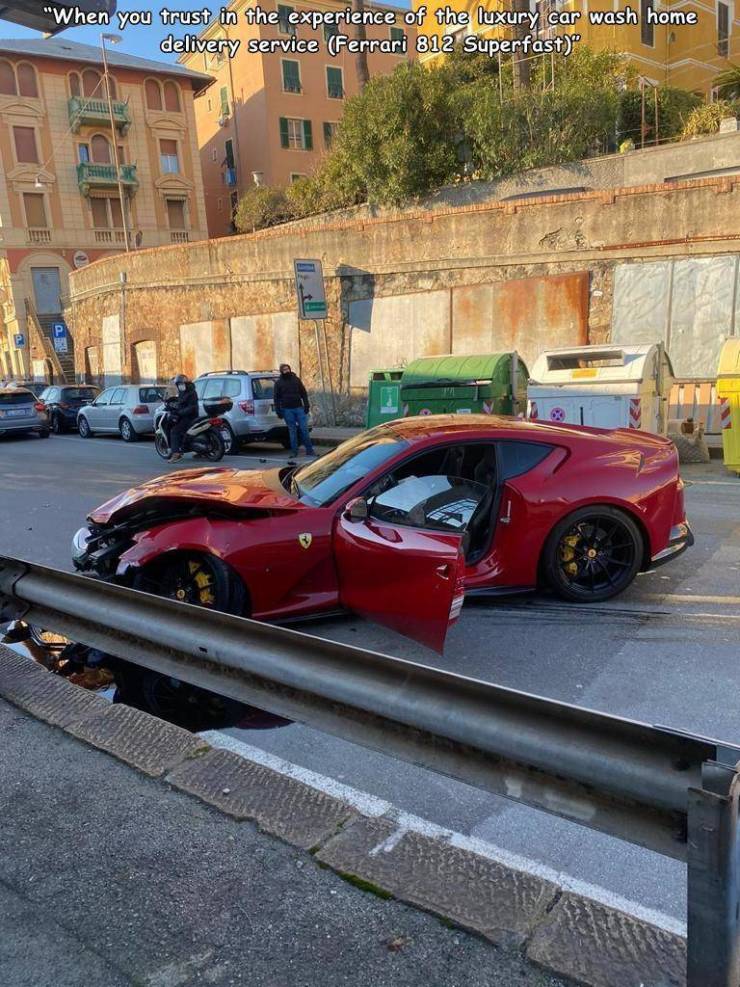Ferrari S.p.A. - "When you trust in the experience of the luxury car wash home delivery service Ferrari 812 Superfast"