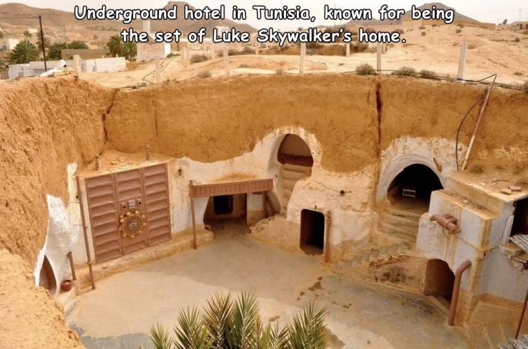 matmata, tunisia - Underground hotel in Tunisia, known for being the set of Luke Skywalker's home.