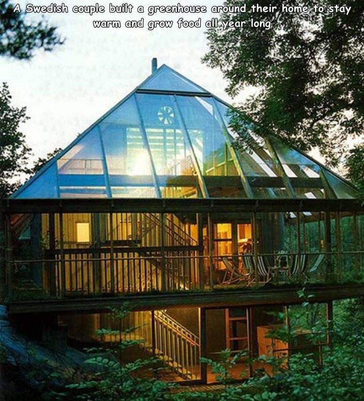 bengt warne nature house - A Swedish couple built a greenhouse around their home to stay warm and grow food all year long