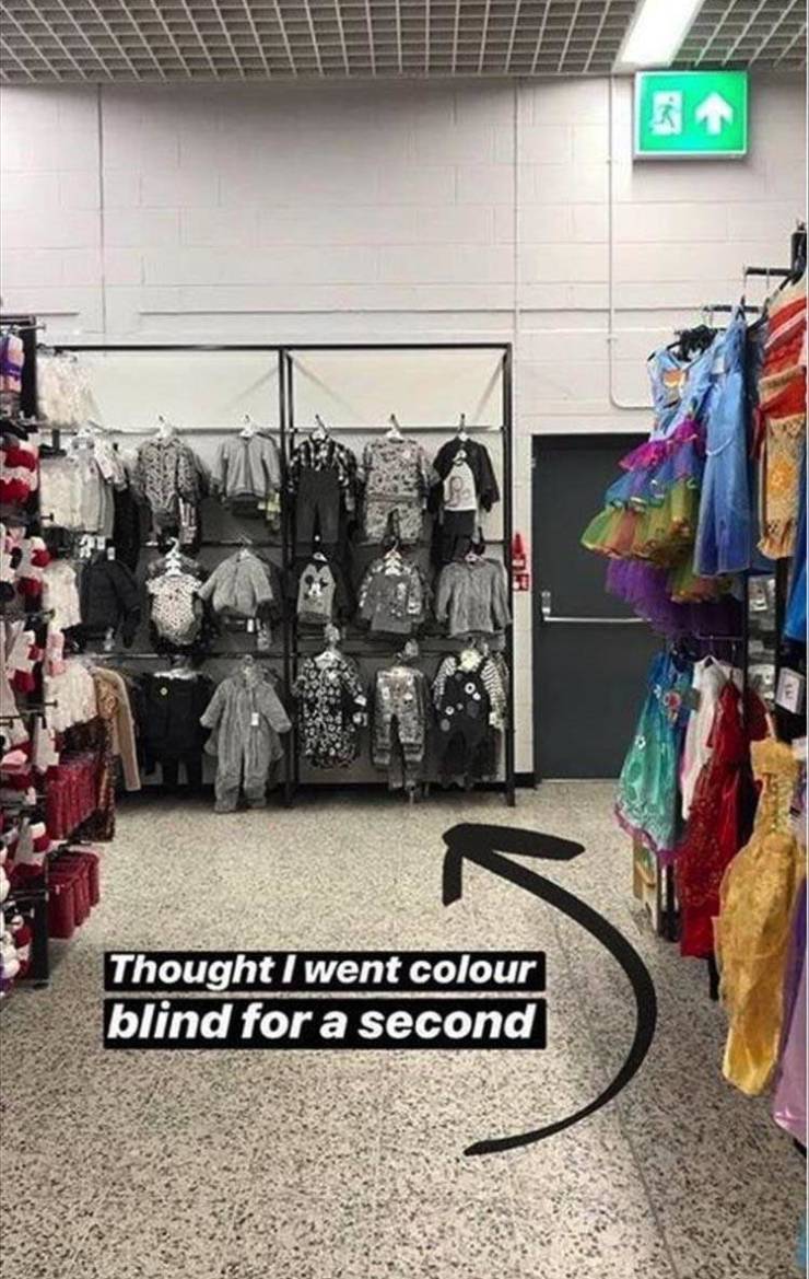 funny memes and pics - asda funny - Thought I went colour blind for a second