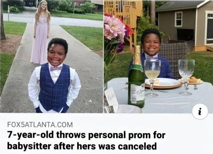 community - i Foxsatlanta.Com 7yearold throws personal prom for babysitter after hers was canceled