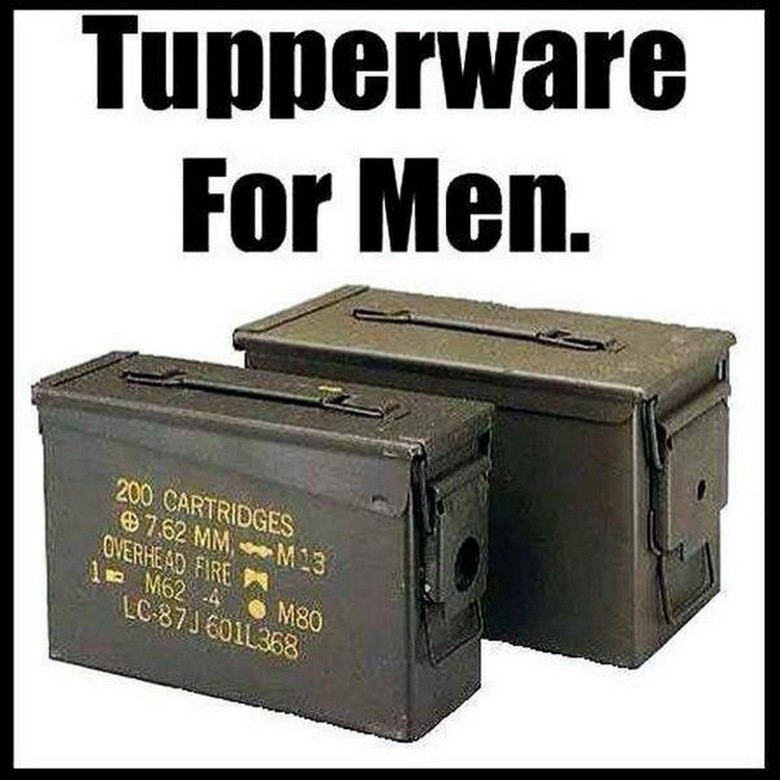 tupperware humor - Tupperware For Men. 200 Cartridges .62 Mm, M13 Overhead Fire 12 M62.4 M80 Lc8736011368