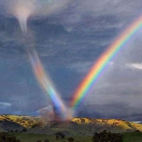 lightning rainbow tornado