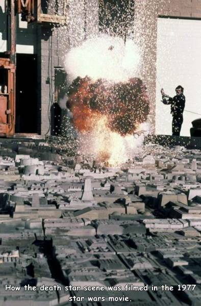 star wars 1977 models - How the death star scene was filmed in the 1977 star wars movie.