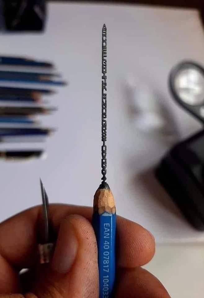 pencil lead carving - Ean 40 07817 104033