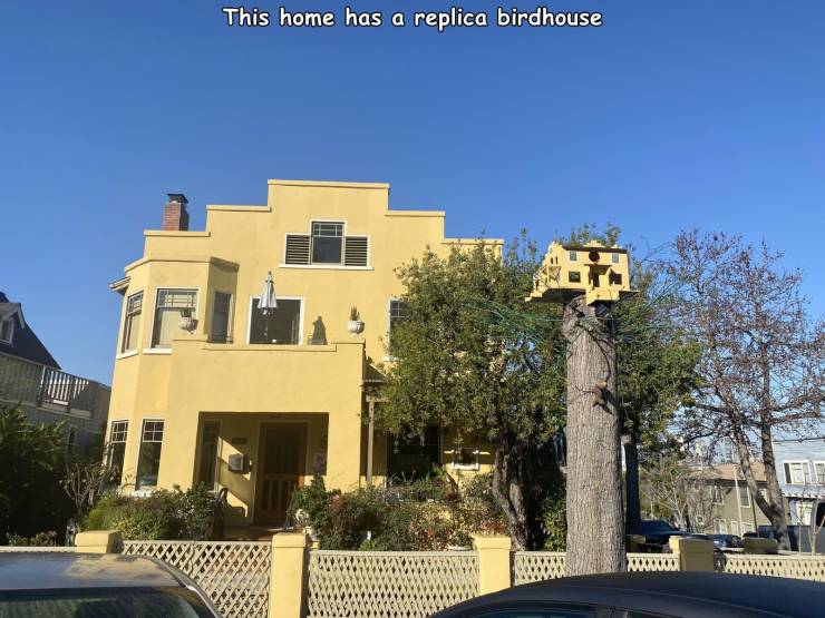 real estate - This home has a replica birdhouse