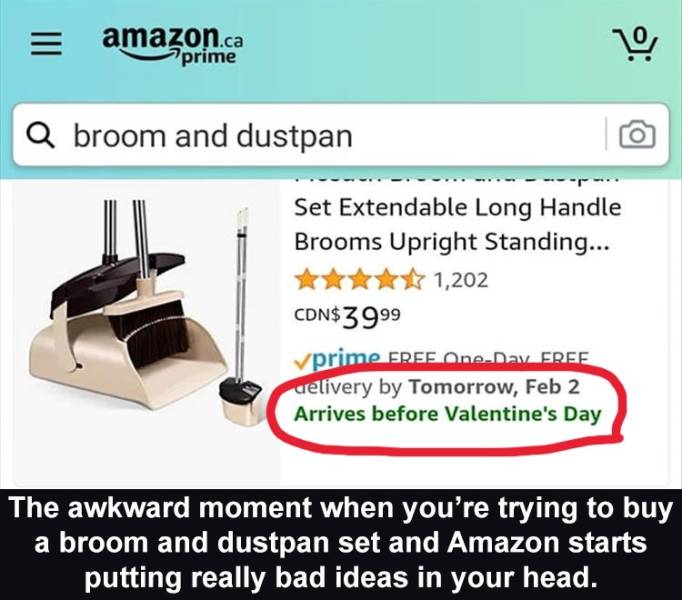 angle - Iii amazon.ca prime ol Q broom and dustpan Set Extendable Long Handle Brooms Upright Standing... 1,202 Cdn$3999 vprime Eree One Day Free delivery by Tomorrow, Feb 2 Arrives before Valentine's Day The awkward moment when you're trying to buy a broo