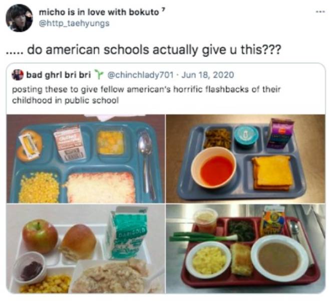 meal - micho is in love with bokuto? ..... do american schools actually give u this??? bad ghrl bribri posting these to give fellow american's horrific flashbacks of their childhood in public school Dated