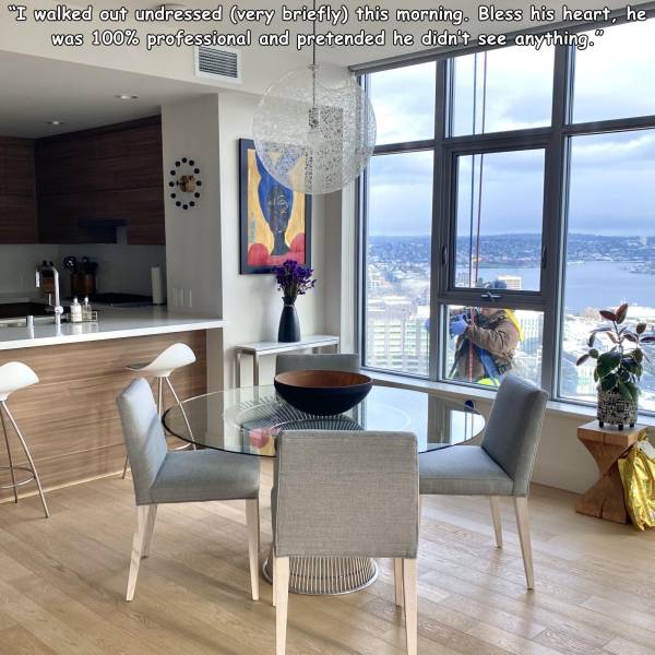 interior design - "I walked out undressed very briefly this morning. Bless his heart, he was 100% professional and pretended he didn't see anything. mo Til