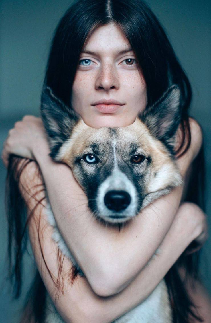 self portrait photography ideas with dog