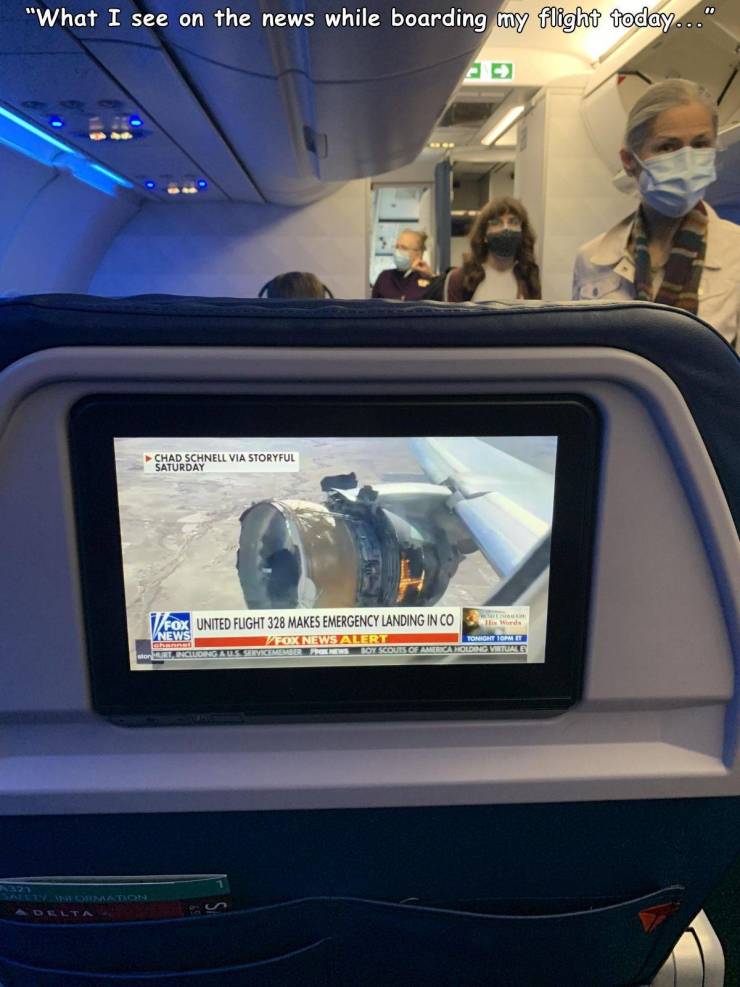 electronics - "What I see on the news while boarding my flight today..." Chad Schnell Via Storyful Saturday News 1 Fox United Flight 328 Makes Emergency Landing In Co Fox News Alert Tomigation Cgtuono Activimimo Toyecouis Gamtavoline