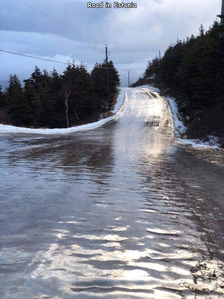 water resources - Road in Estonia