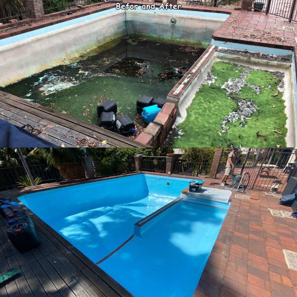swimming pool - Befor and After