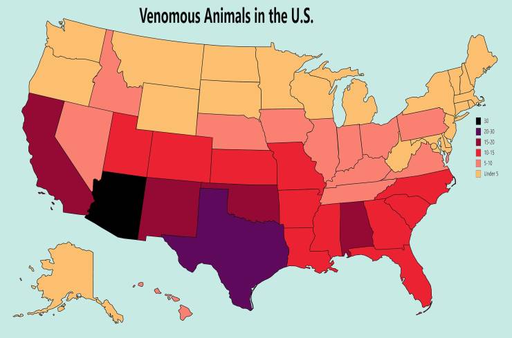 states on nj quarantine list - Venomous Animals in the U.S. . 30 2030 1520 1015 530 Unders