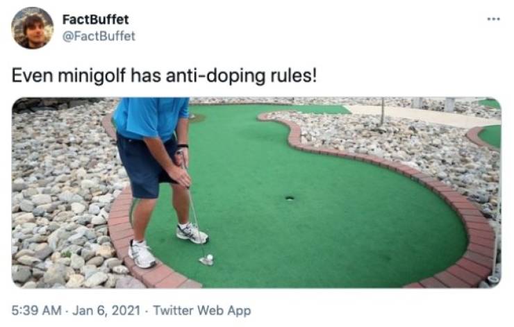miniature golf - FactBuffet Even minigolf has antidoping rules! Twitter Web App
