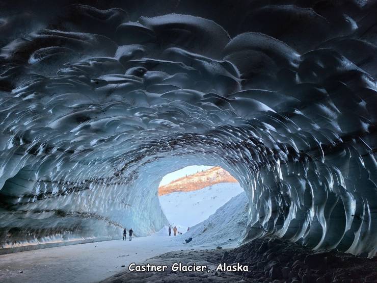 viral pics - freezing - Castner Glacier, Alaska