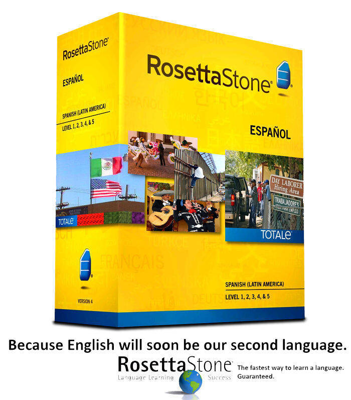 rosetta stone english - RosettaStone Rosetta Stone Espaol Spanish Latin America Level 1,2 3,4,45 Espaol Day Laborer Hiring Area Trabajadores Apa Totale Totale Francais Spanish Latin America Level 1, 2, 3, 4, & 5 Version 4 Because English will soon be our 