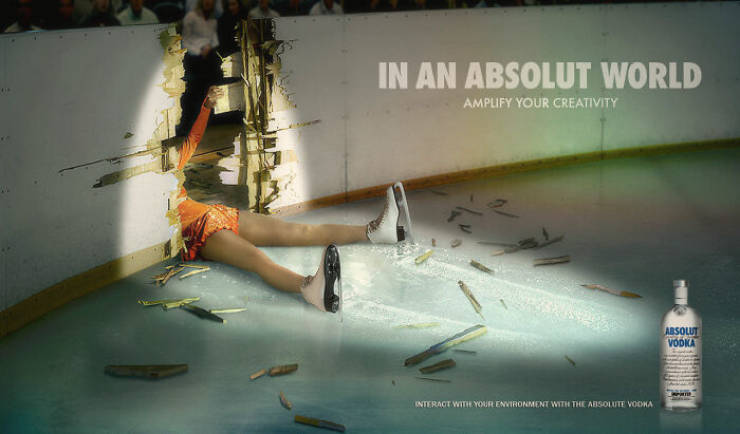 bad ads - In An Absolut World Amplify Your Creativity Absolut Vodka Interact With Your Environment With The Absolute Voora