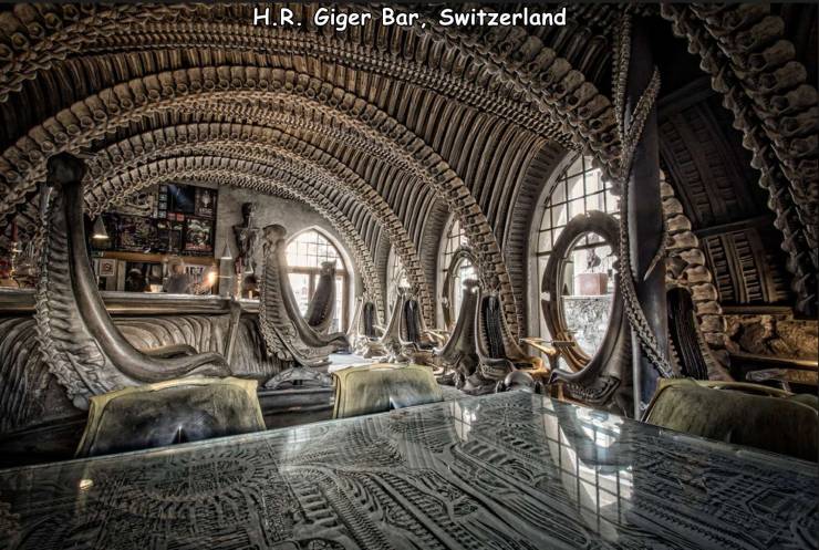 awesome pics - hr giger bar museum - H.R. Giger Bar, Switzerland