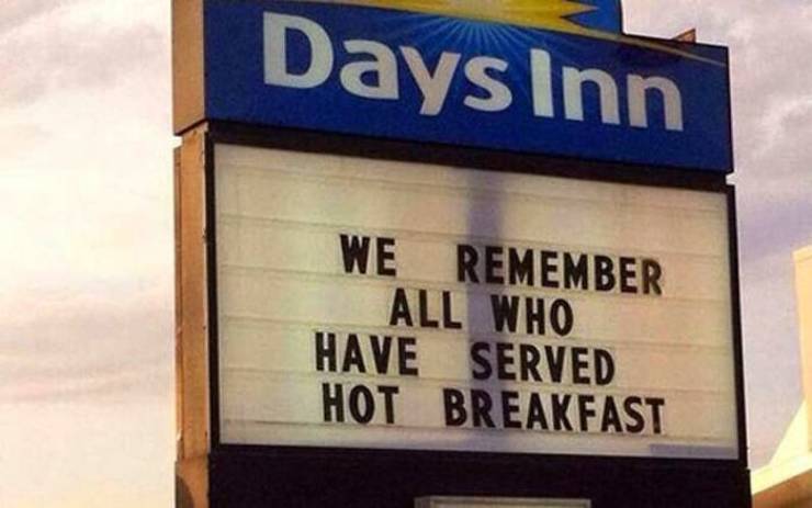 days inn - Days Inn We Remember All Who Have Served Hot Breakfast