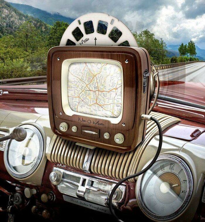 A Fifties Navigation System. Don't Know Who Imagined This But I Love It!”