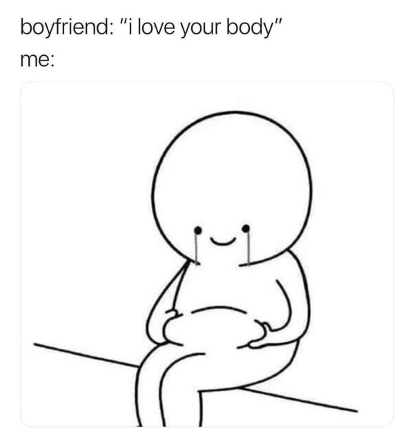 Drawing - boyfriend "i love your body" me