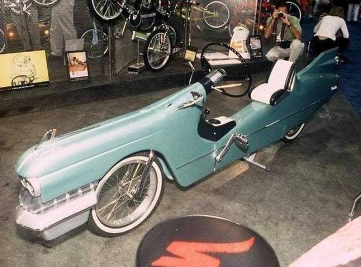 random pics and funny memes - 1959 cadillac bike