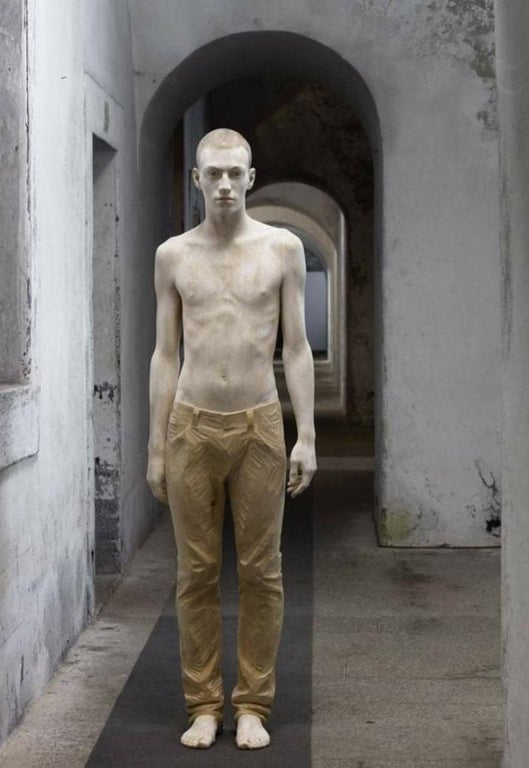 human wooden sculpture