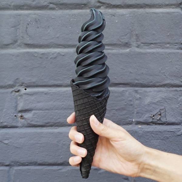 awesome pics - all black ice cream