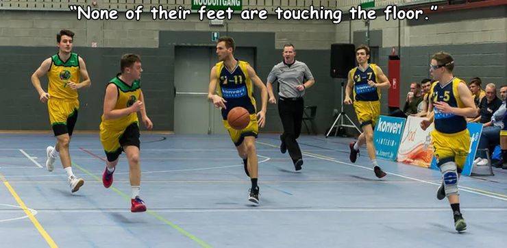team sport - "None of their feet are touching the floor. 211 Lorem Ce 15 konvert