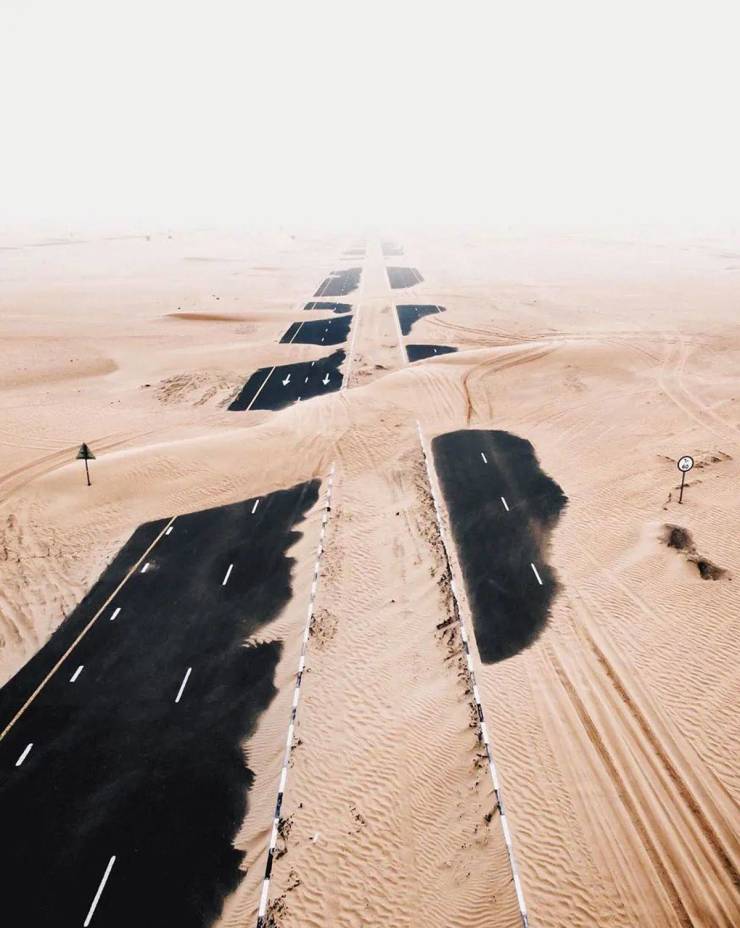 abu dhabi desert road