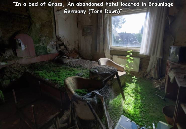 Hotel - "In a bed of Grass, An abandoned hotel located in Braunlage Germany Torn Down"