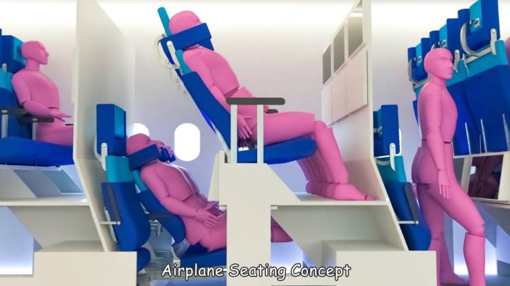 chaise longue economy seat project - AirplaneSeating Concept