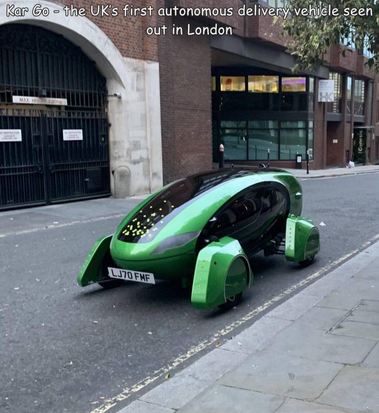 funny pics - asphalt - Kar Go the Uk's first autonomous delivery vehicle seen out in London Max HOM1300 Genesis L370 Fmf