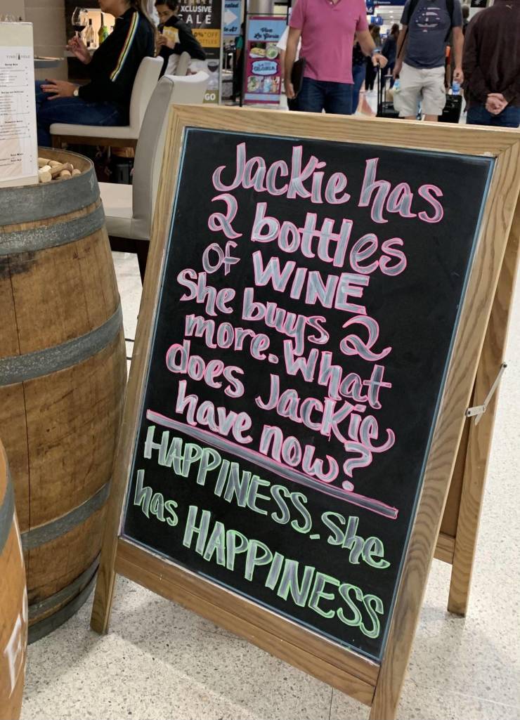table - Xclusive Ale Jackie has 2 bottles She buus more. What Of Wine a docare.no Happiness. She has Happiness
