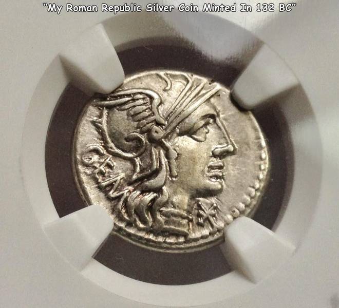 coin - "My Roman Republic Silver Coin Minted In 132 Bc