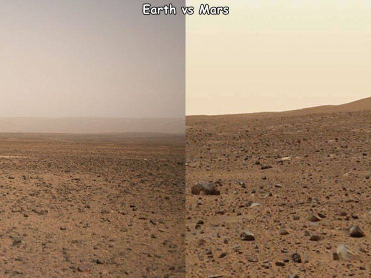 awesome random pics and photos - 12 april 2005 nasa - Earth vs Mars