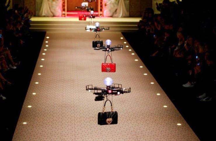 dolce and gabbana drone fashion show