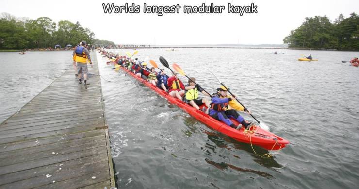 biggest kayak - Worlds longest modular kayak