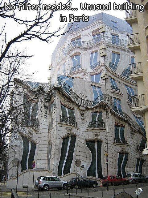 funny cool and random pics - paris - No Filter neededos Unusual building in Paris