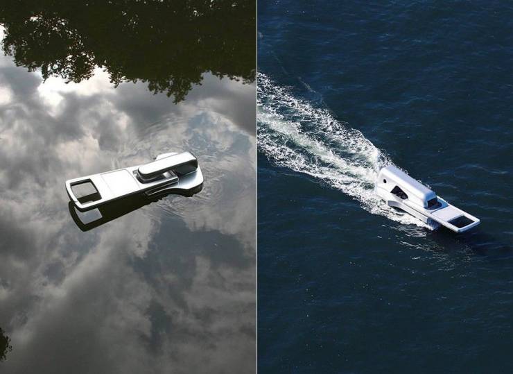 boat that looks like a zipper