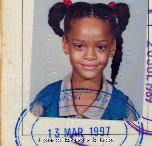 awesome random pics - rihanna young - Pcr 9 year old Rihanna in Barbados