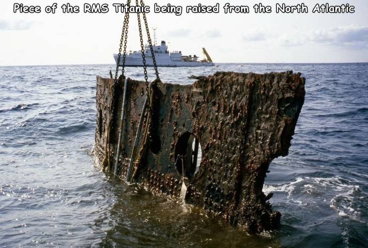 cool random pics - titanic wreck piece - Piece of the Rms Titanic being raised from the North Atlantic